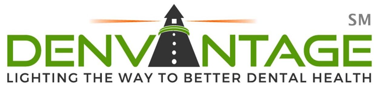 black and green DenVantage logo